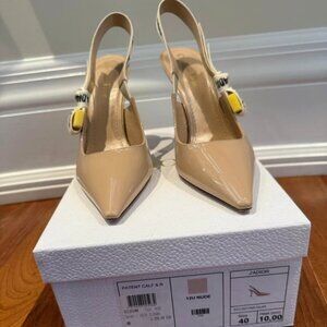 Dior J'adior  nude slingbacks